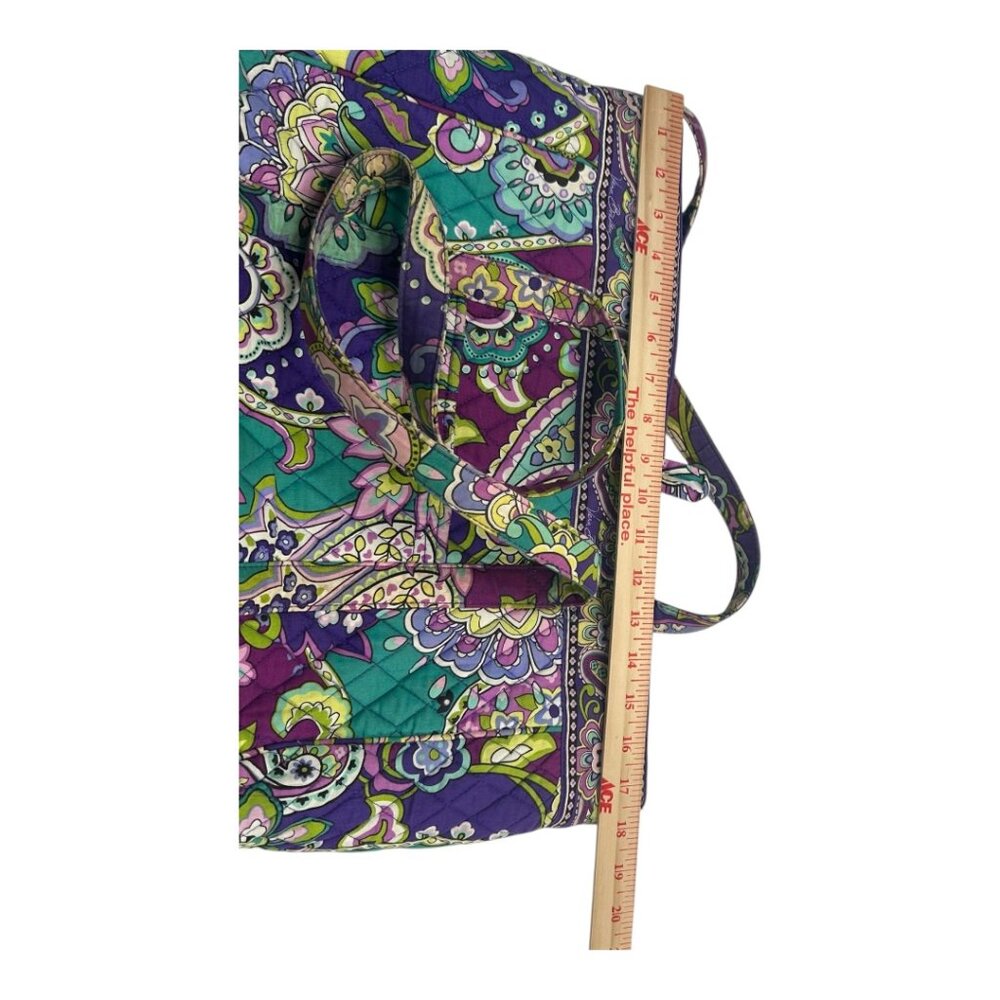 Vera Bradley Signature Laptop Tote Bag Multicolored Paisley Print - Picture 11 of 14